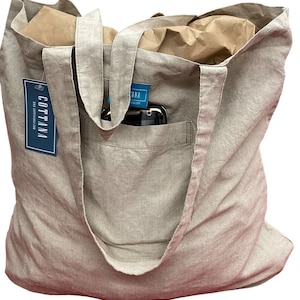 Cottana 100% Linen Tote bag Grocery bag Carry Bag
