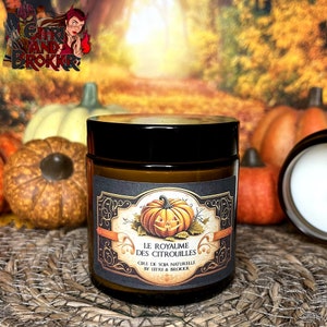 Bougie parfumée “Royaume des Citrouilles” – Ambiance witchy avec parfum Pumpkin Spice