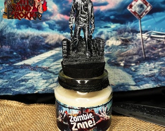 Zombie Zone Candle - Survival Scent, Post-Apocalyptic Decor, Unique Gift for Science Fiction Fans