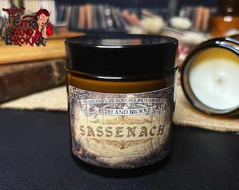 Scented Candle - &quot;Sassenach&quot; Inspired by Outlander - Choice of Fragrance