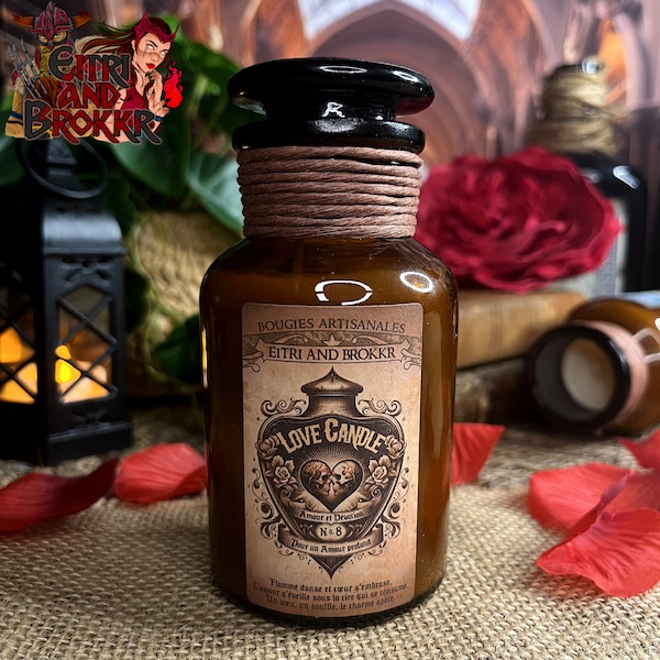 Bougie Parfumée Bougie Apothicaire – Love Candle – Amour et Dévotion pour un amour profond - Parfum au choix , ambiance witchy