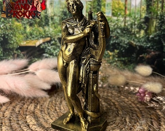 Harsbeeldje van de Griekse god Apollo - Griekse mythologie - Goudpatina