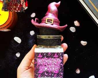 Scented Candle 'I am a Bad Witch' - Mystical Scent, Witchy Decor, Original Gift for Magic Lovers