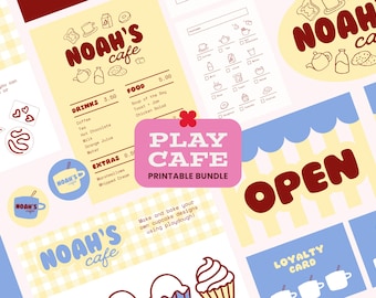 Pretend Play Cafe Printables | Montessori Kitchen Menu (Digital Download)