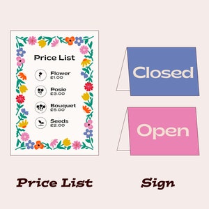 Flower Market Pretend Play Printables | Children’s Flower Shop Dramatic ...
