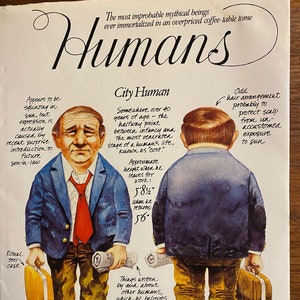 Humans - Mike Dowdall / Pat Welch- 1984 - Humorous Look at Humanity - Culture- Society