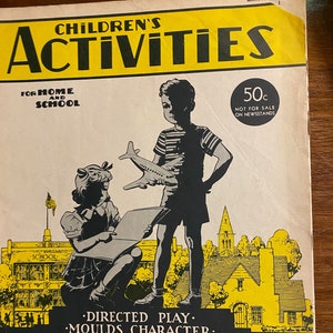 Children&#39;s Activities Magazine for Young Children - Boys and Girls - May 1948 - Stories, Pictures, Games,  Puzzles, Things to Do, Songs