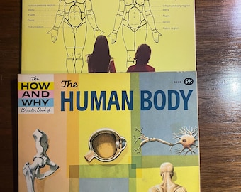 Human Body How and Why Wonder Book - Pick: 1961 or 1976 edition - Paul Blackwood - Understand Functions and Body Parts - fully illustrated