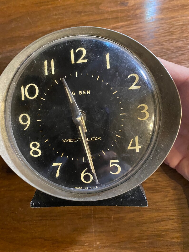 Vintage Westclox Big Ben Table Wind up Alarm Clock Black Etsy