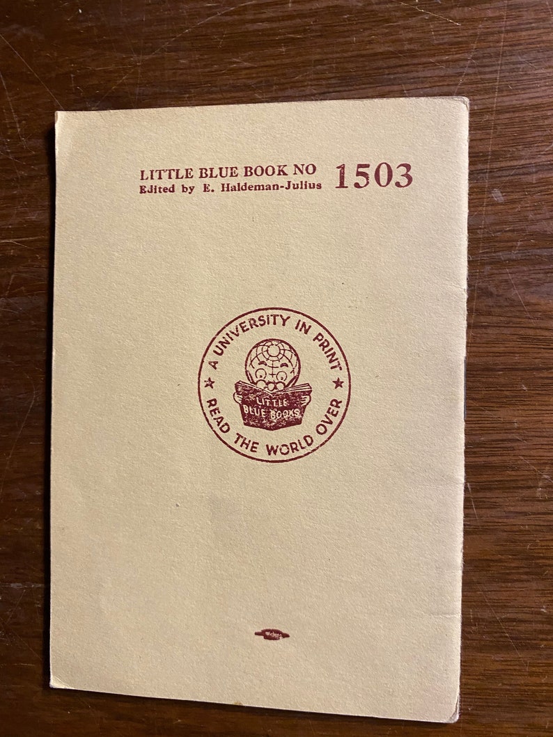 Rare Pamphlet How to Use Effective English : Little Blue Book No 1503 Lloyd E. Smith c1925 English Language Construction image 2