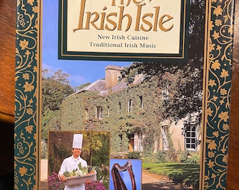 Irish Isle - Menus and Music Cookbook with a CD box set - Sharon O'Connor - 1997 - New Irish Cuisine Traditional Irish Music