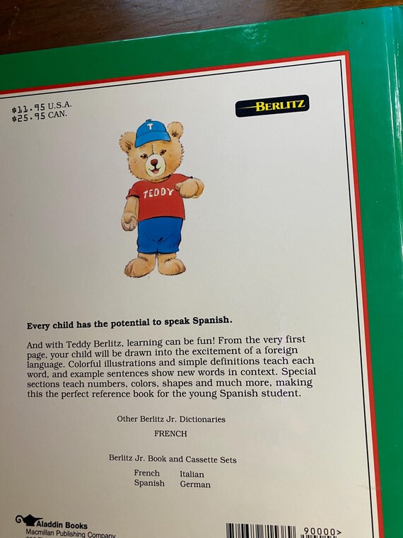 Spanish Picture Dictionary - Berlitz Jr - 1992- Children
