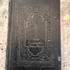 Vintage Book of Hymns | 1931 Lutheran Small Hardcover Religious Song Book | Religion Christian Church Songs