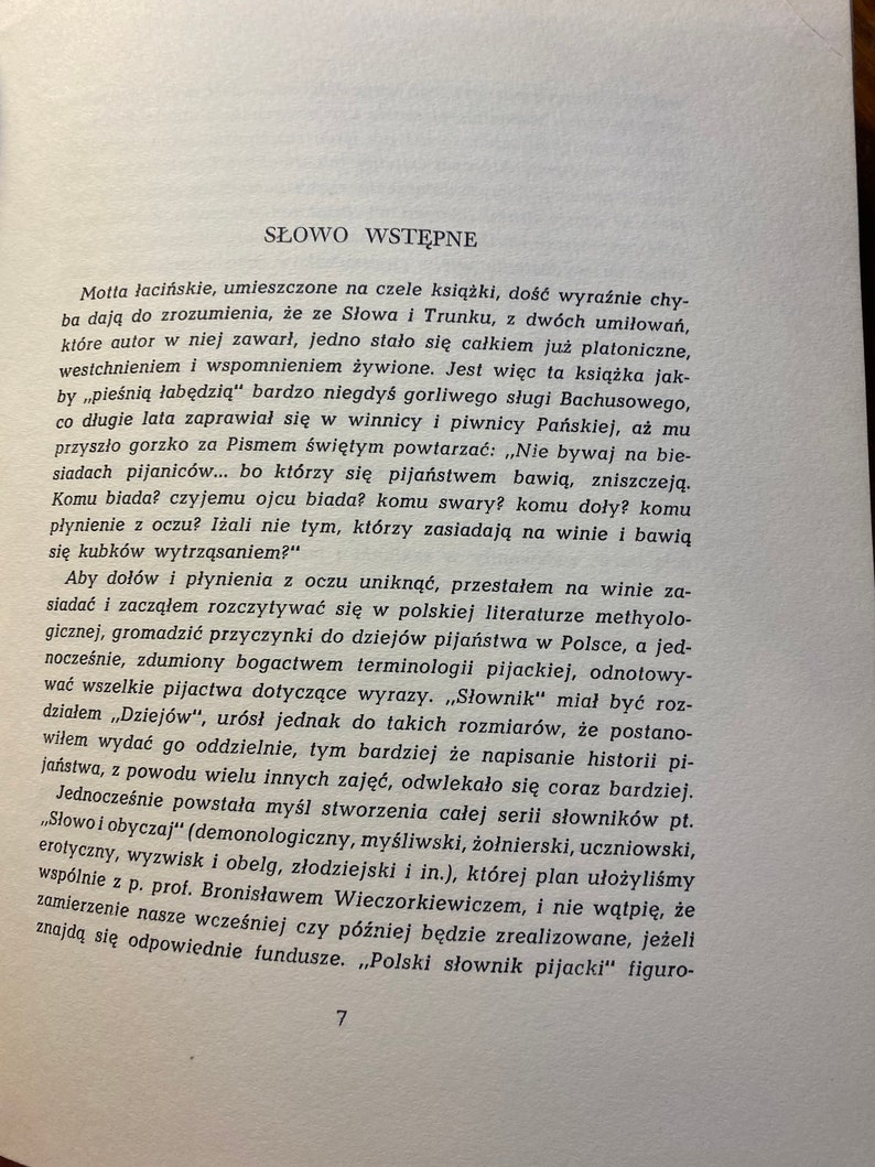 Polski Slownik Pijacki I Antologia Bachicna Polish Drunken Dictionary and Bacchic Anthology Julian Tuwim 1959 POLISH Edition image 6