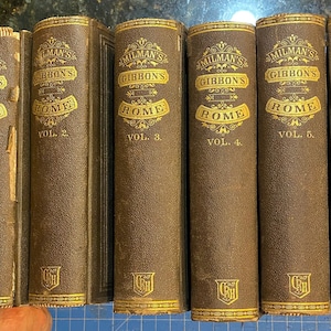 The History of The Decline and Fall of the Roman Empire in Six Volumes - 1868 -  Edward Gibbon / H Milman