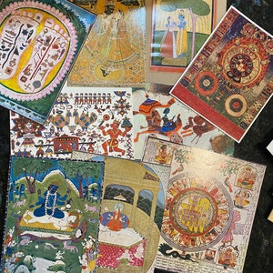 Tantric Art Greeting Card from Kumar Gallery New Delhi India - Ready for personalization - New Unused  Choose Design - Blank NO Envelope