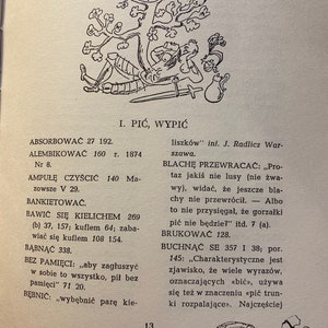 Polski Slownik Pijacki I Antologia Bachicna Polish Drunken Dictionary and Bacchic Anthology Julian Tuwim 1959 POLISH Edition image 7