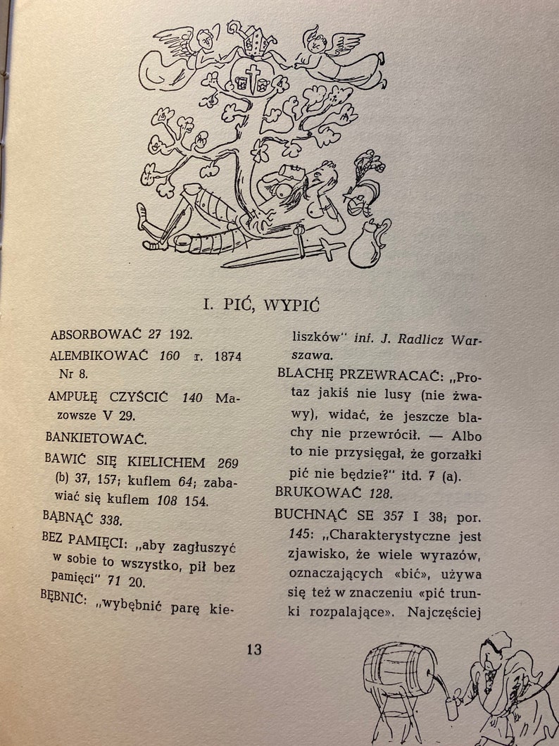 Polski Slownik Pijacki I Antologia Bachicna Polish Drunken Dictionary and Bacchic Anthology Julian Tuwim 1959 POLISH Edition image 7