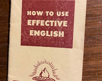 Rare Pamphlet - How to Use Effective English : Little Blue Book No 1503 - Lloyd E. Smith - c1925  - English Language Construction