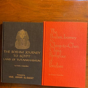 The Boehm Journey Choose 1) Egypt Land of Tutankhamen or 2) Ching te Chen China - Frank Cosentino - 1976/78- History - Crafts