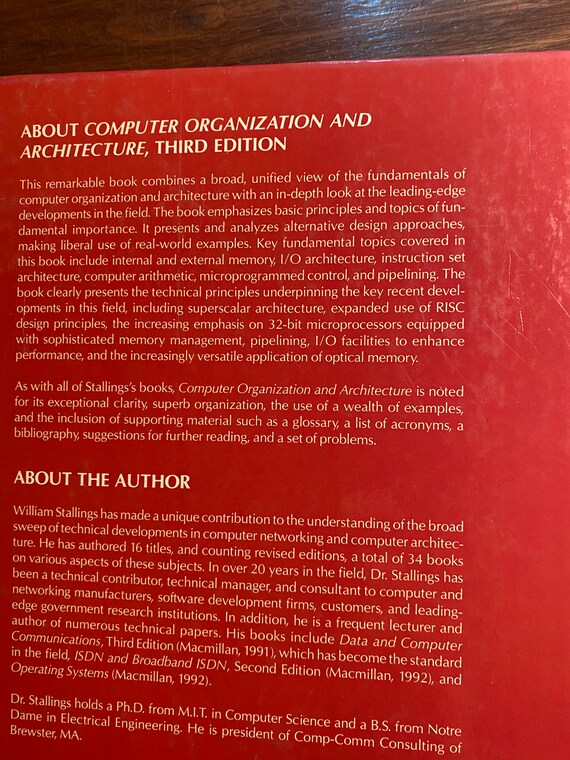 Computer Organization and Architecture Principles of Structure