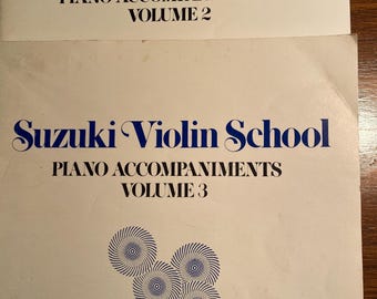 Suzuki Violin School Piano Accompaniments Pick Volume -  Studies Lessons  - Methods - Music Exercises