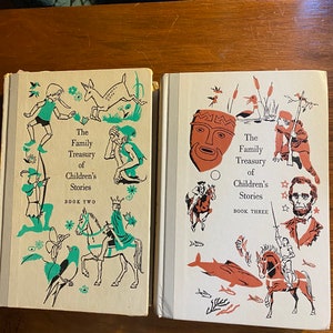 Skarbiec rodzinny opowieści dla dzieci - Bajki - Wybierz tom - Krótkie opowieści na dobranoc - Pauline Evans - 1956 - Pięknie ilustrowane