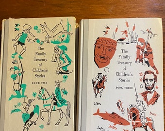 Family Treasury of Children&#39;s Stories - Fairy Tales - Choose Volume - Short Bedtime Stories  - Pauline Evans - 1956  - Nicely Illustrated