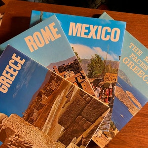 Country / City History / Culture / Pictures - 1973/77 - Travel - Minerva  - look at places and Cities - Choose Mexico, Rome, Greece, Italy