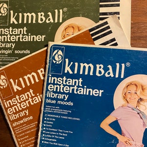 Kimball Instant Entertainer Library Music Choose: Swingin Sounds, Showtime, Blue Moods - Kimball Organ  - 1972 - Sheet Music