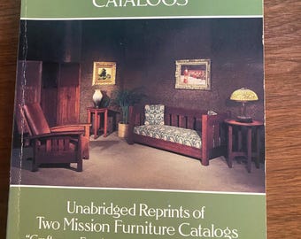 Two Mission Furniture - Gustav Stickley Craftsman Furniture Catalogs -  1979 Reissue    American Designs - Dover