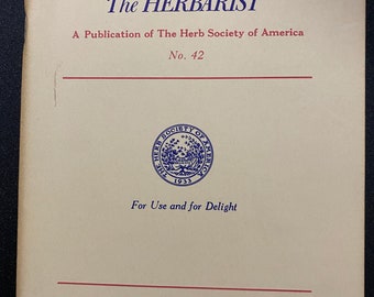The Herbarist - Publication of the Herb Society of America - 1976 No 42 - Herbalist Journal Magazine -  Guide - Reference Information