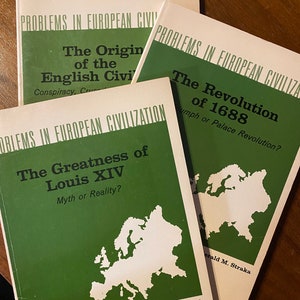 Problems In European Civilization - Choose Title - 1959 - 63 - Revolution - Politics - Integration - History - Straka | Taylor | Church