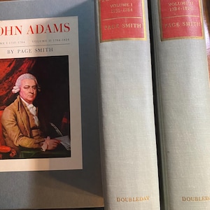 John Adams - Biografía - Page Smith - 1962 - Colección de 2 volúmenes en estuche de cartón - Historia presidencial/estadounidense