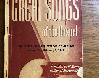 Great Songs of the Gospel - Inspiration - Hymns - 1948 - Al Smith - Music Sing along Sunday Church Service - Choir - Revival - Evangelist