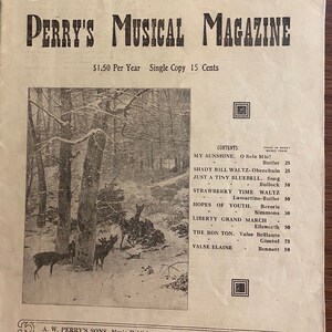 Perry&#39;s Musical Magazine - February 1940 No II - 58th Year - Sheetmusic - Articles  - Vintage etc