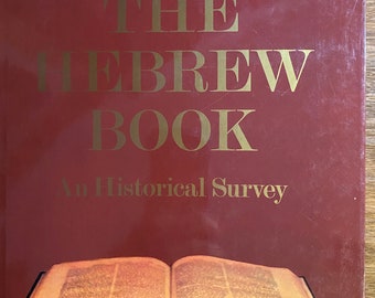 The Hebrew Book An Historical Survey - Jewish Book  History - Posner / Ta-Shema -  1975 - History Judaism -Anti-Semitism - Zionist Movement