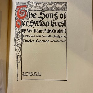 The Song of Our Syrian Guest - William Allen Knight - 1907 - Thoughts on the Book of Psalms - Bible Study - Devotional  - Faith - Scriptures