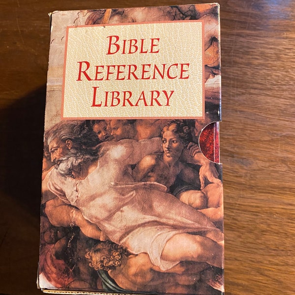 Bible Reference Library - 3 Volumes in Cardboard Case -  1998 - Bible Study - Religion - Christianity - People Places Events - understanding