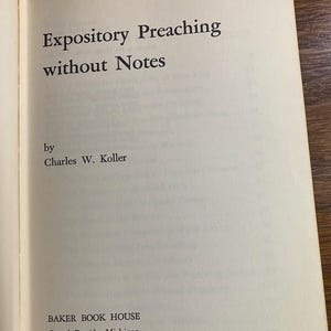 Kazanie ekspozycyjne bez notatek - Pisma niedzielne - Charles Koller - 1975 - Kazania - Wykłady - Kościół
