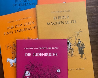 Hamburg Reading Bklt Pick: Arme Spielmann, Fraulein Scuderi, Leben Eines Taugenichts, Kleider Machen Leute, Junenbuche - Edición alemana