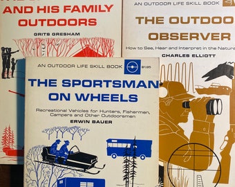 Outdoor Life Skill Book Pick: Observer, Family Outdoors or Sportsman on Wheels - Camping Skills - Bauer - Elliott - Gresham - 1969