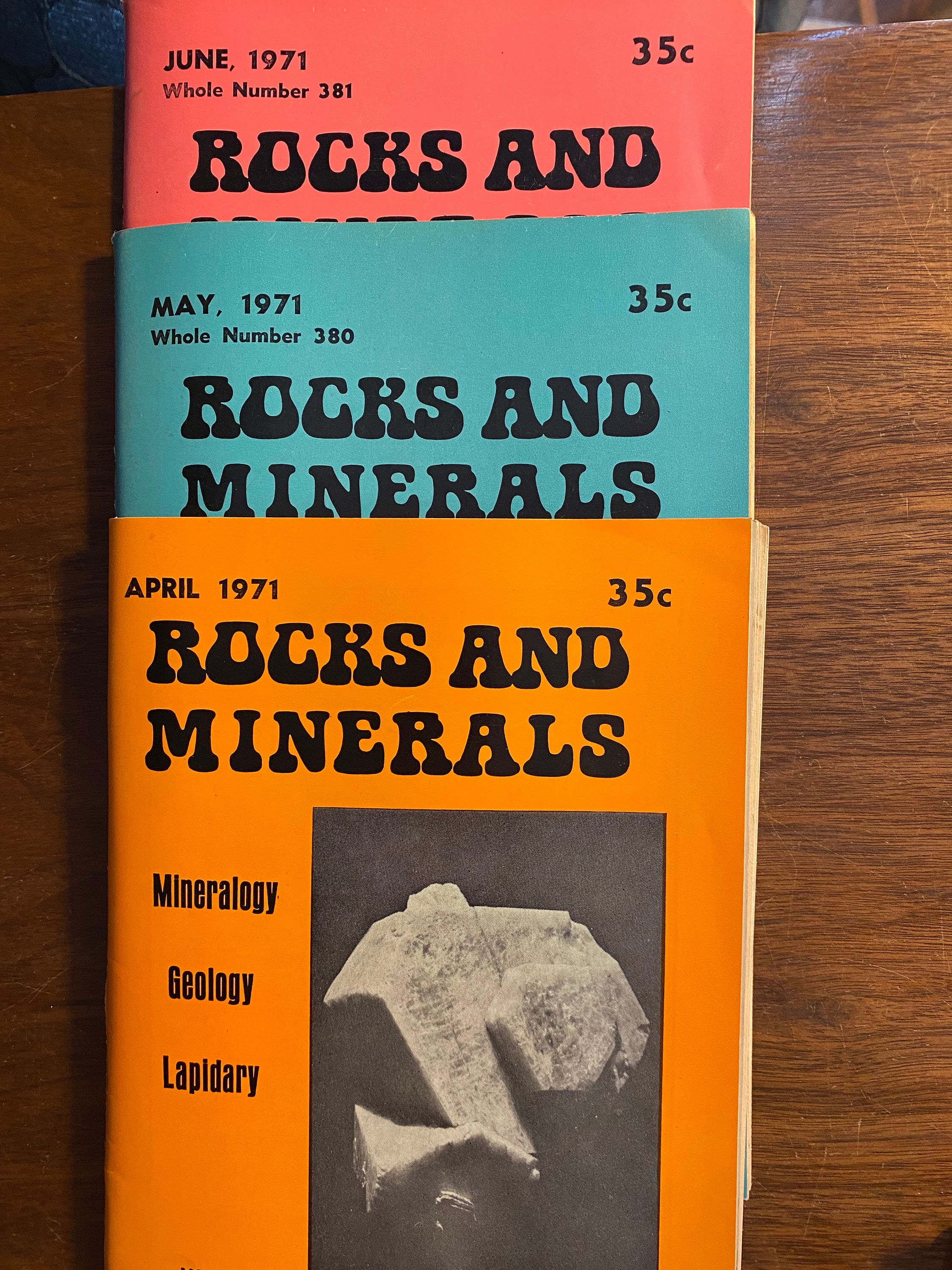 Rocks & Minerals Magazine Choose Edition From 1971 - Mineralogy
