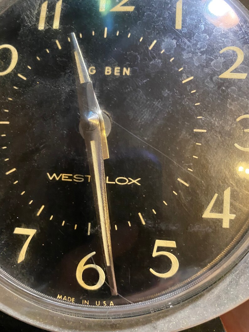 Vintage Westclox Big Ben Table Wind up Alarm Clock Black Etsy