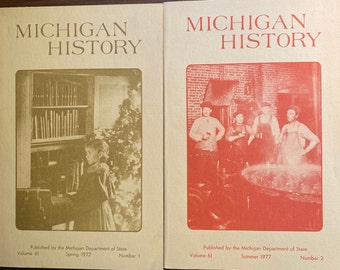 Michigan History Magazine Journal - 1977 Choisissez le volume - Commission historique du Michigan - Histoire de l'État américain / Locale