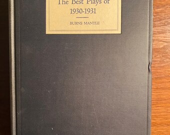 De bästa pjäserna från 1930–1931 och årsboken för dramat i Amerika – Burns Mantle – 1931 – Drama, komedi etc.