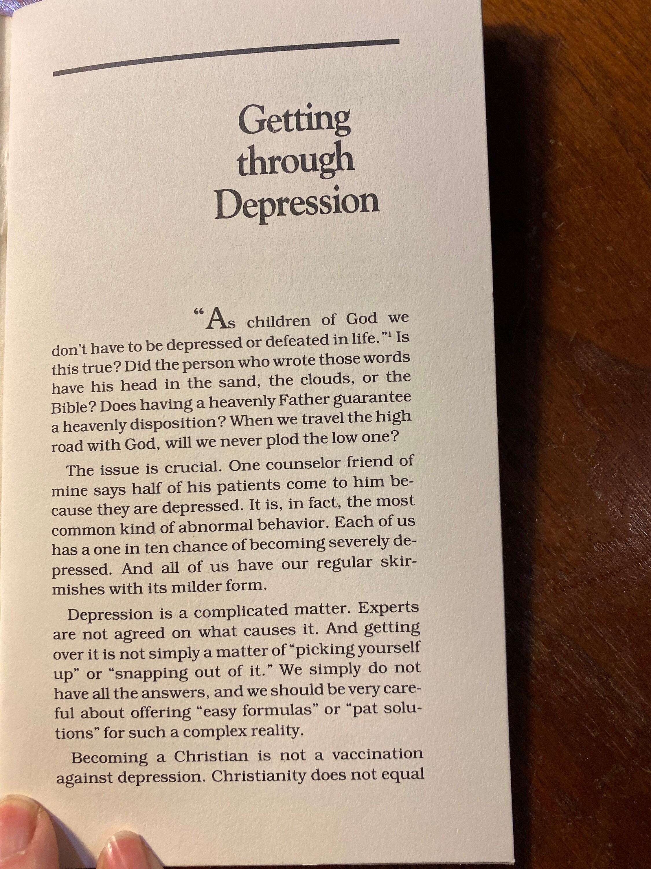 Getting Through Depression A Path to Hope and Healing - Charles Sell ...