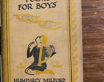 One Hundred Poems For Boys - Herbert Strang - Humphrey Milford- A Book of Poetry - 1929 - Poetry Collection of Famous Poets