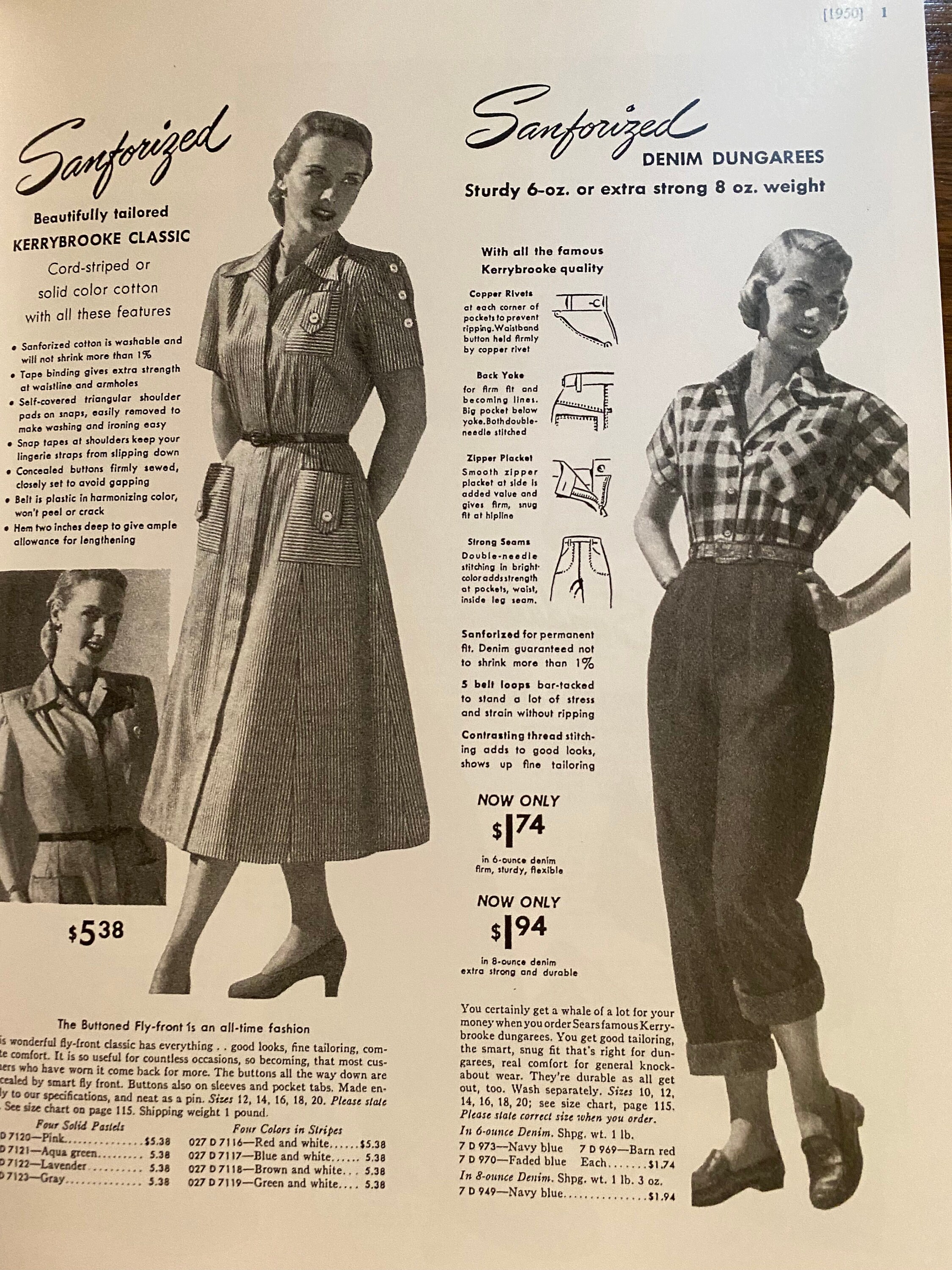 Everyday Fashion - as Pictured in Sears Catalogs - Choose: 40s 50s 