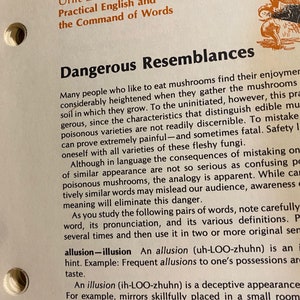 Practical English and The Command of Words - Self-Study Course - Ford Motor Company Training - 1984 - Practical Mail Course Students Lessons